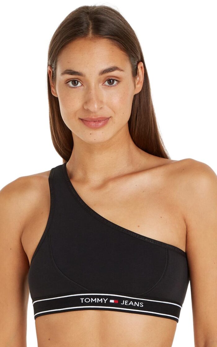 Tommy Hilfiger TJ Asymetric Bralette - Black - XS - 8
