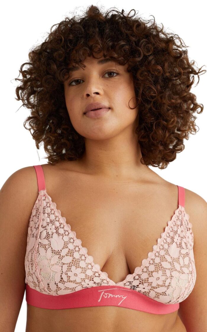 Tommy Hilfiger TJ Lace Triangle Bra - Cosmetic Peach - S - 10
