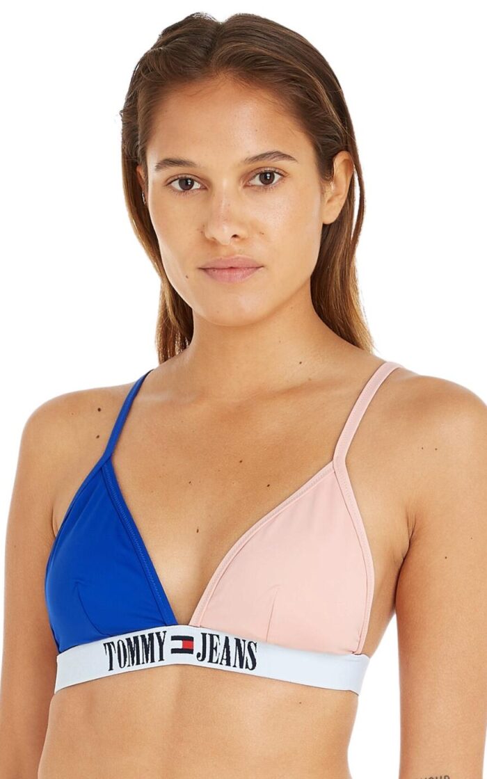 Tommy Hilfiger TJ Triangle Bikini Top - Cosmetic Peach - XS - 8