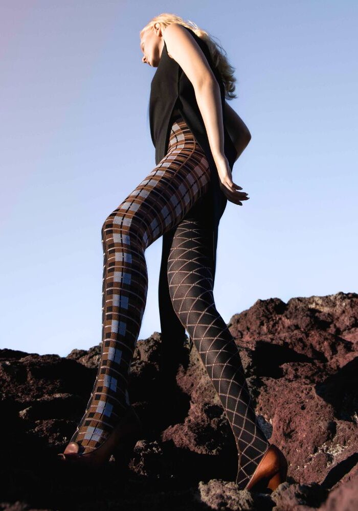 Trasparenze Botein Contrast Leg Fashion Tights