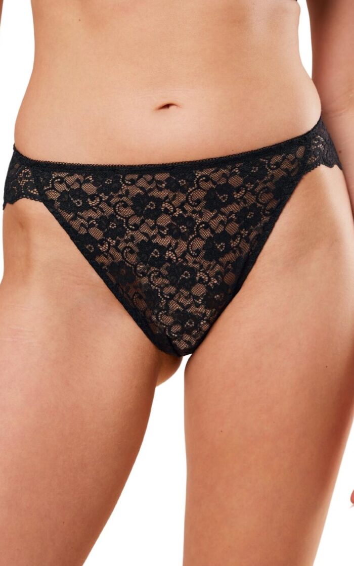 Triumph Amourette High Leg Tai Brief - Black - XS - 8