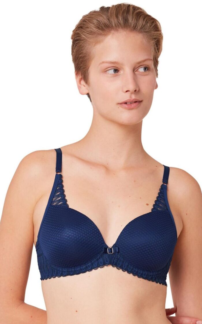 Triumph Aura Spotlight Plunge Bra - Deep Water - 34C