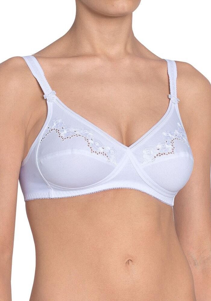 Triumph Elasti Cross + Cotton Non Wired Bra - White - 34D