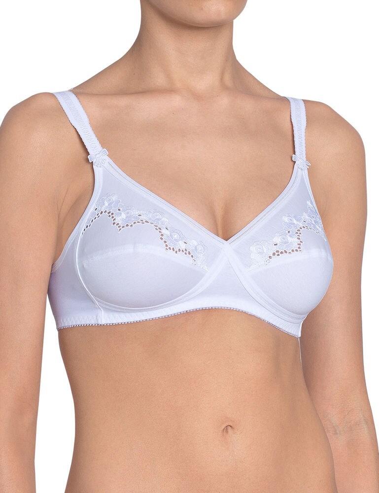 Triumph Elasti Cross + Cotton Non Wired Bra - White - 34D