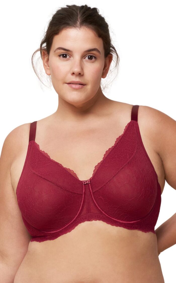 Triumph Mirage Spotlight Minimiser Bra - Rumba Red - 30C