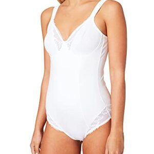 Triumph Modern Lace Cotton Bodysuit - White - 36C