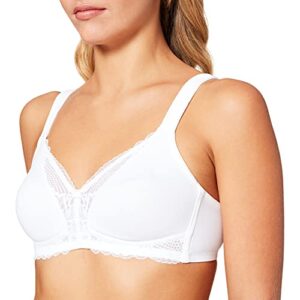 Triumph Modern Lace Cotton Non Wired Bra - White - 38D