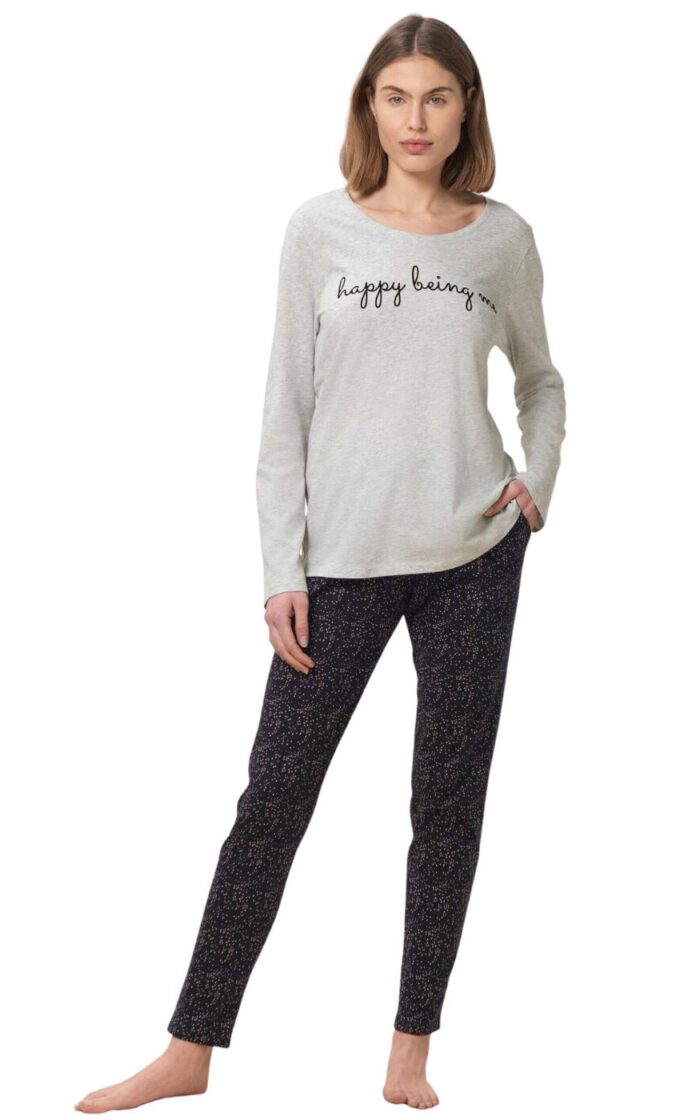 Triumph Sets Pyjama Set - Medium Grey Melange - 2XL - 18