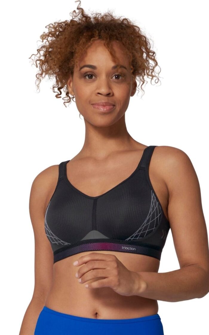 Triumph Triaction Cardio Cloud Sports Bra - Black - 34C