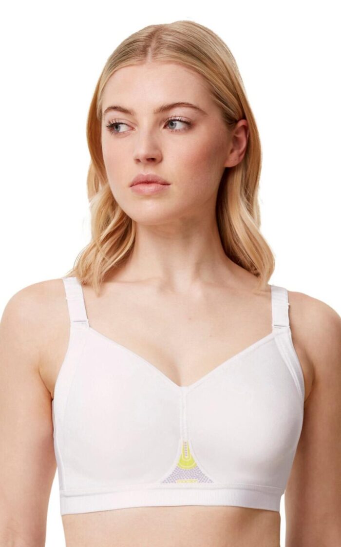 Triumph Triaction Gravity Lite Sports Bra - White - 36C