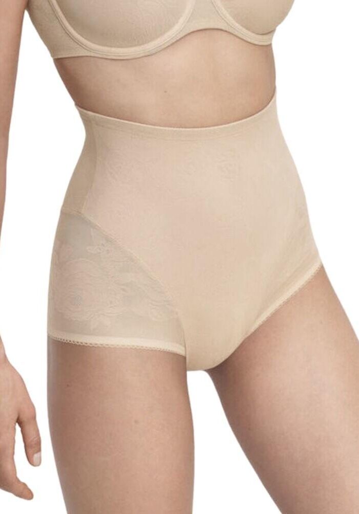 Triumph Wild Rose Sensation High Waist Control Pant - Nude Beige - L - 14