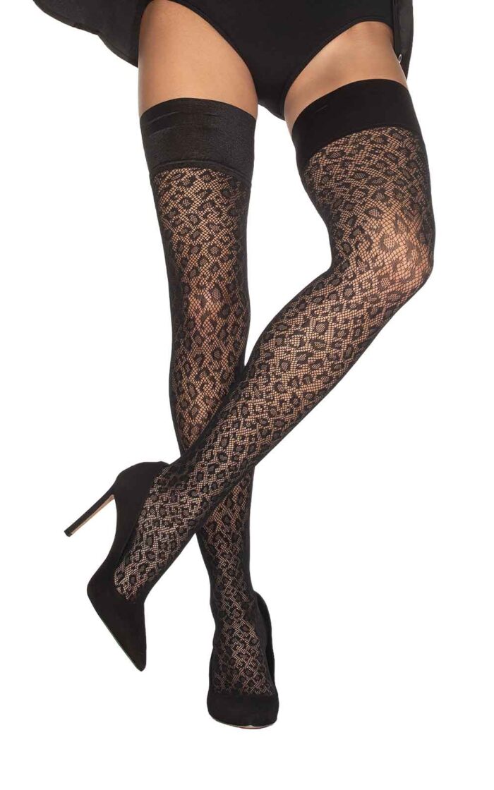 VIVIA Animal Print Thigh Highs
