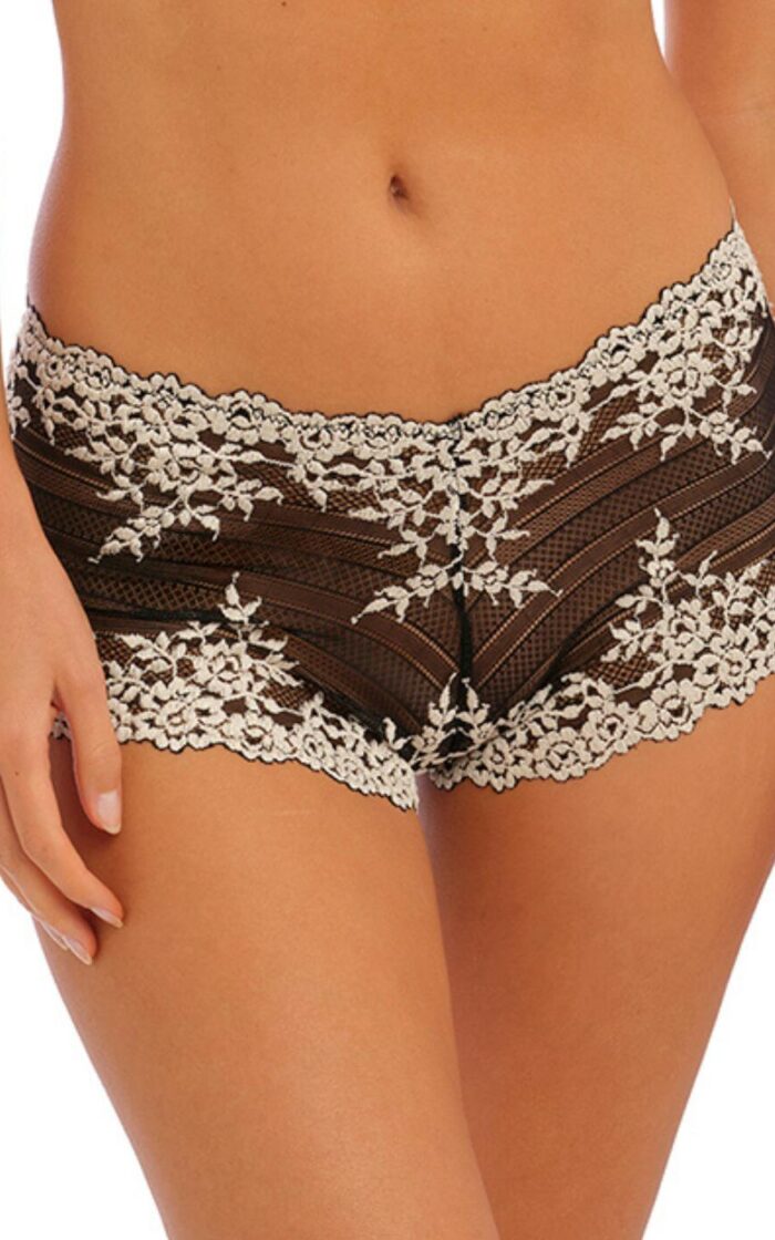 Wacoal Embrace Lace Boy Short - Black - S - 10