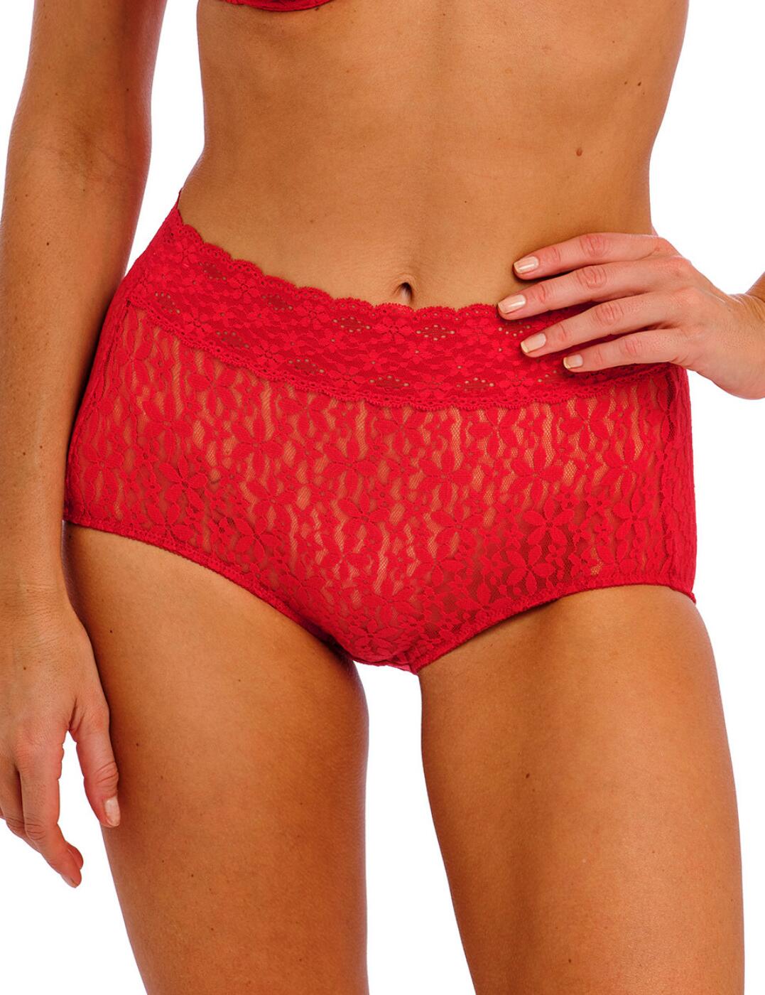 Wacoal Halo Lace Full Brief - Equestrian Red - M - 12