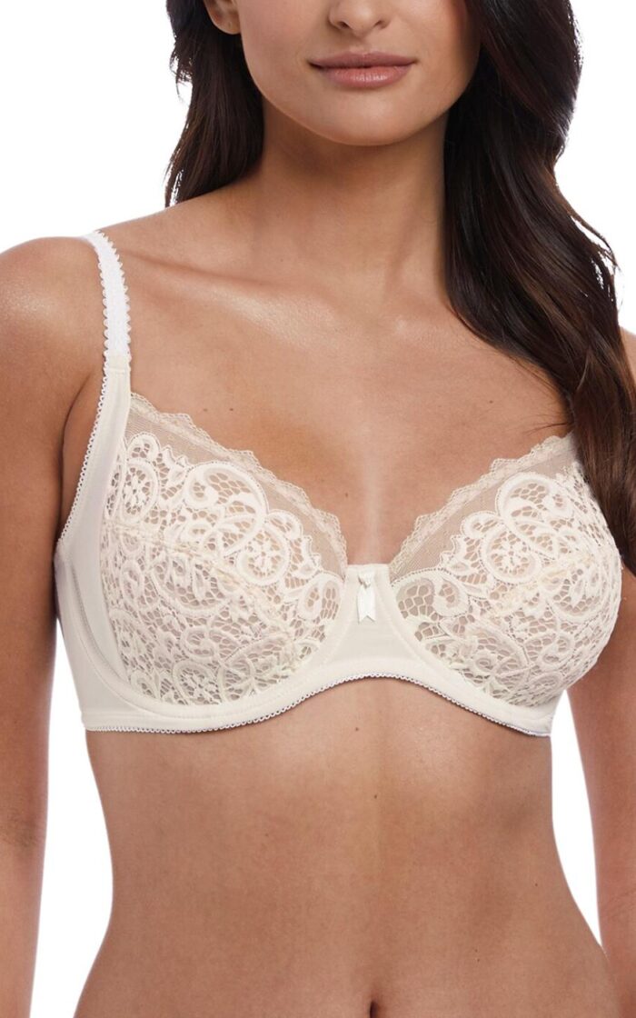 Wacoal Lace Essentiel Full Cup Bra - Cream/Powder - 30DD