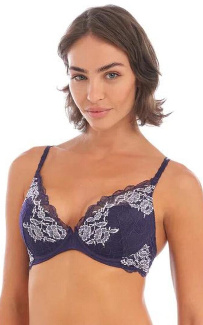 Wacoal Lace Perfection Underwired Plunge Bra - Cerise - 30DD