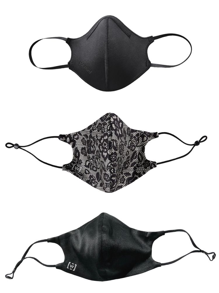 Wolford Three Mask Set of Care, Silk and Lace Mask