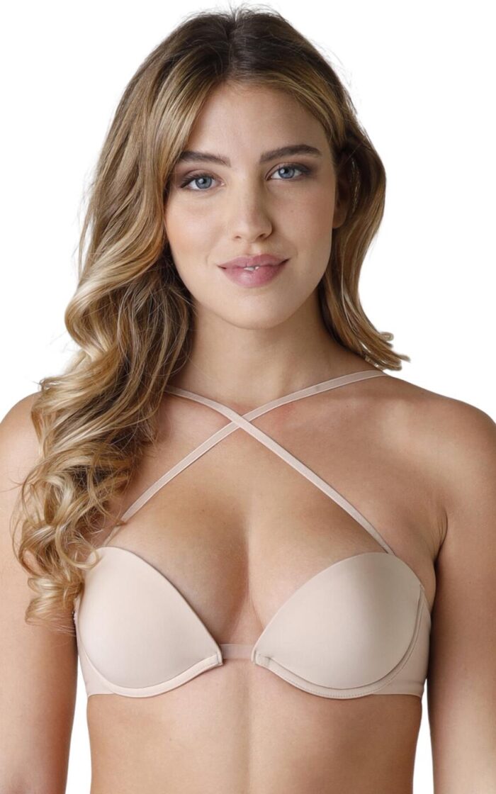Wonderbra Ultimate Silhouette Plunge Bra - Beige - 32A